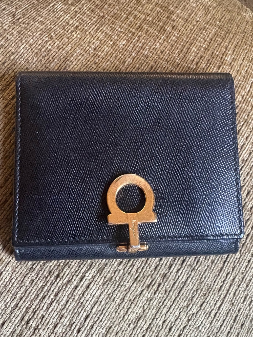 Salvatore Ferragamo Gancini Leather Bi-fold Wallet